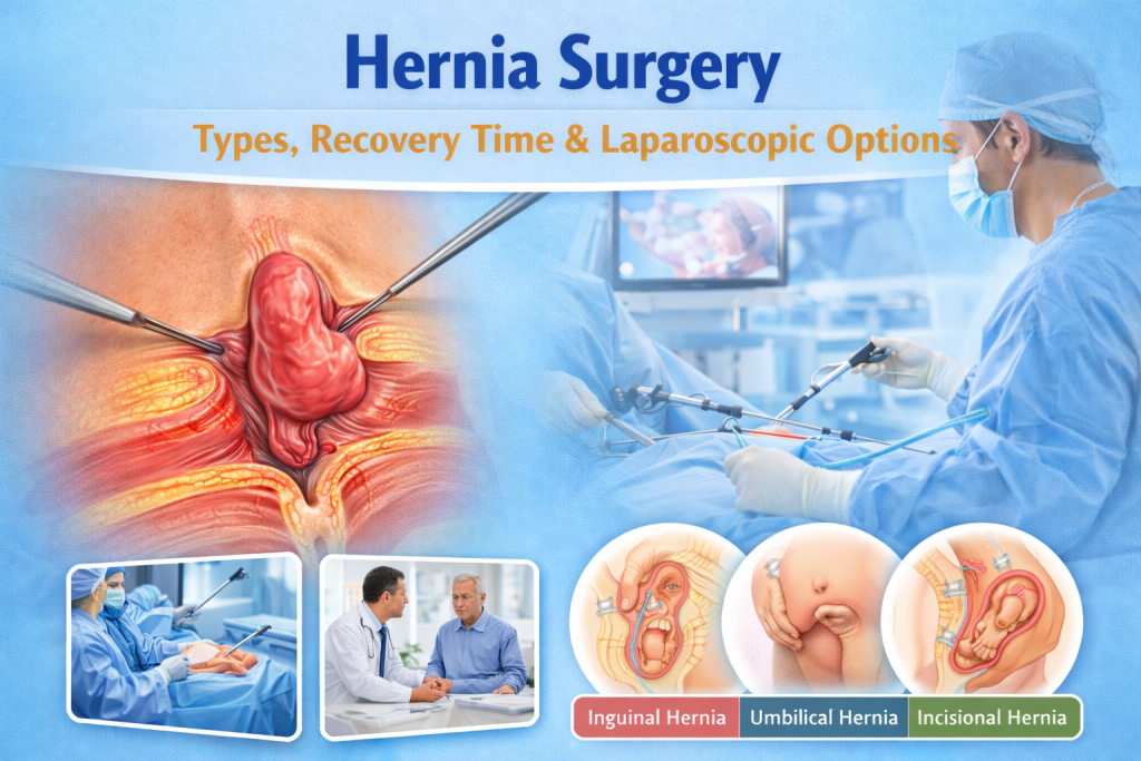 Hernia Surgery: Types, Recovery Time & Laparoscopic Options