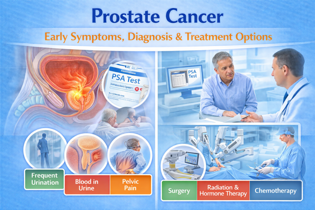 Prostate Cancer: Early Symptoms, Diagnosis & Treatment Options