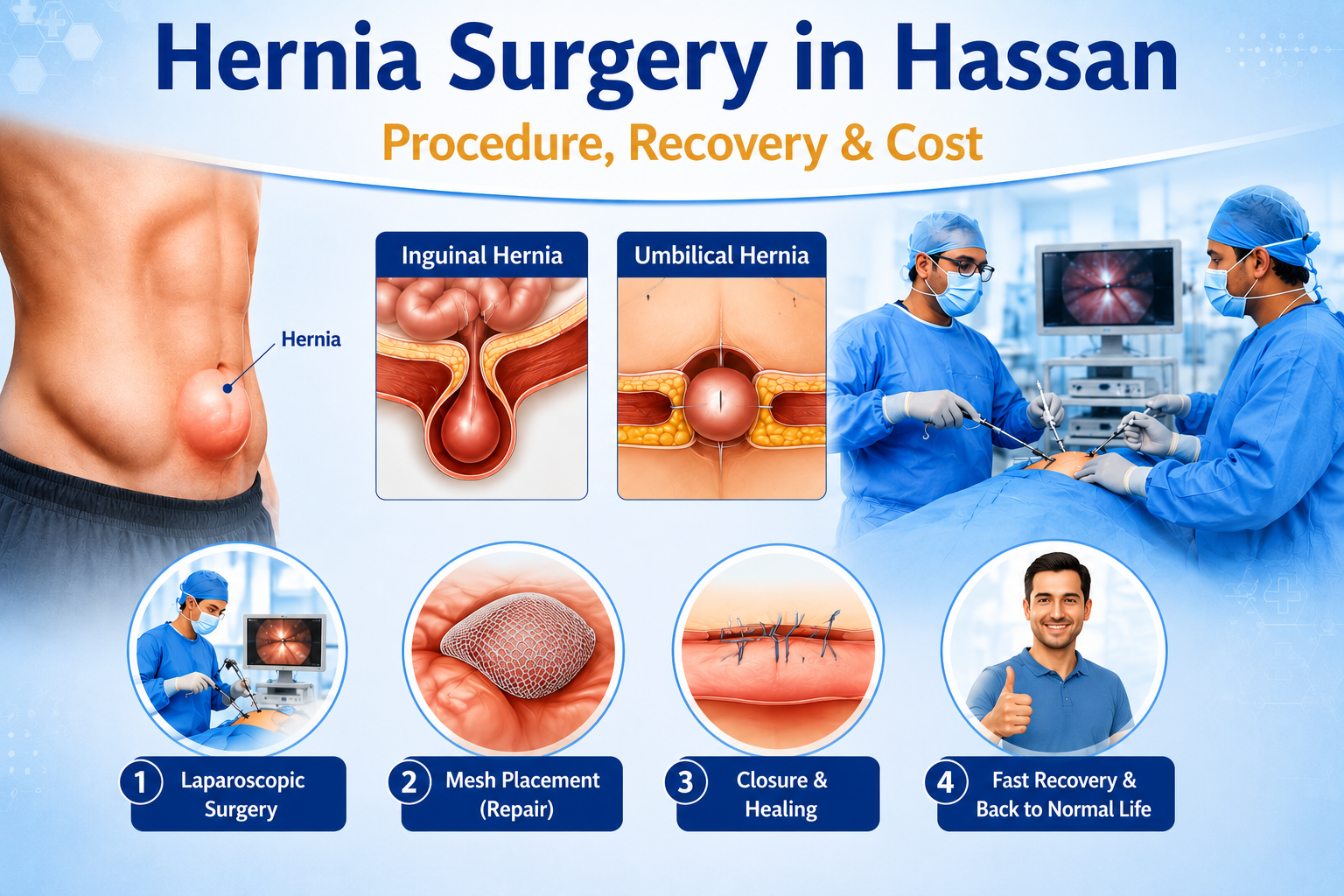 Hernia surgery in Hassan