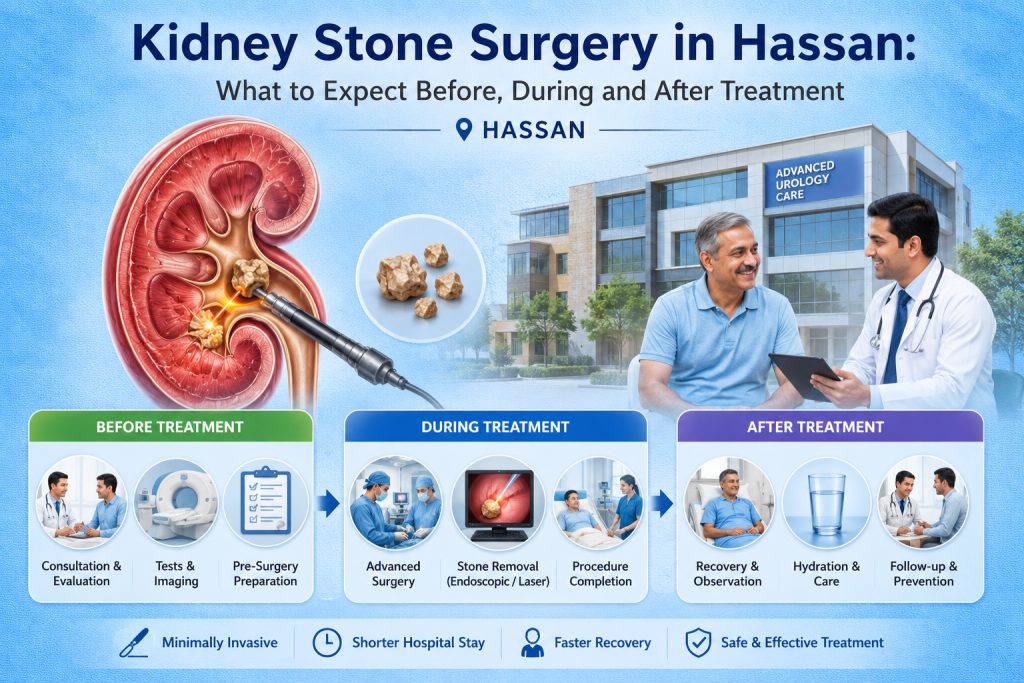 Kidney Stone Surgery in Hassan: What to Expect Before, During and After Treatment