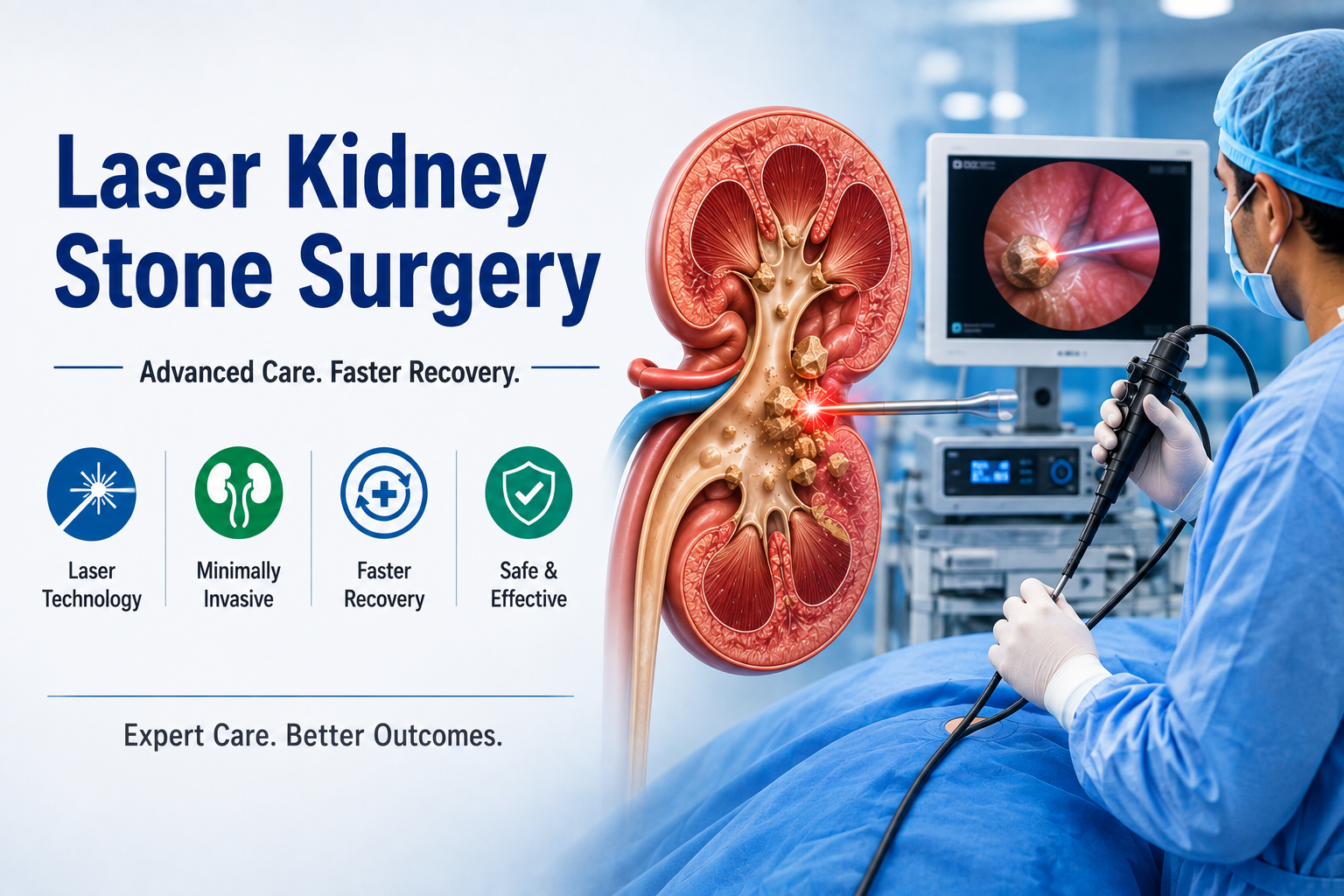 laser kidney stone surgery in Hassan