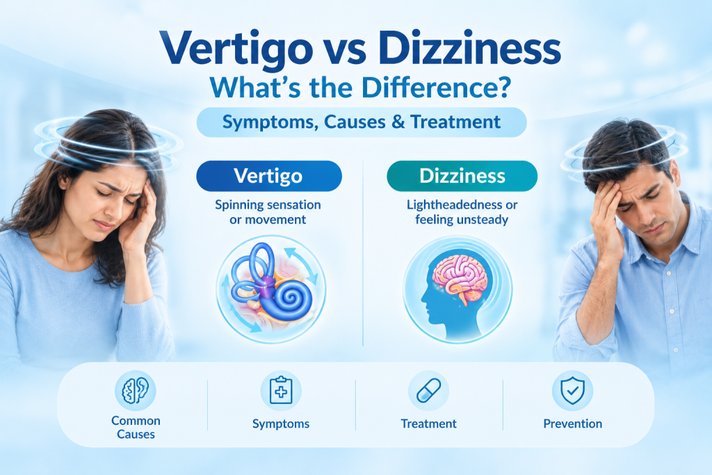 Vertigo vs Dizziness: What’s the Difference? Symptoms, Causes & Treatment