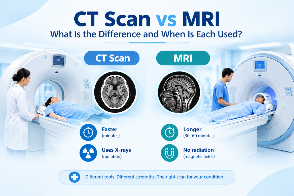 CT Scan vs MRI: What Is the Difference and When Is Each Used?