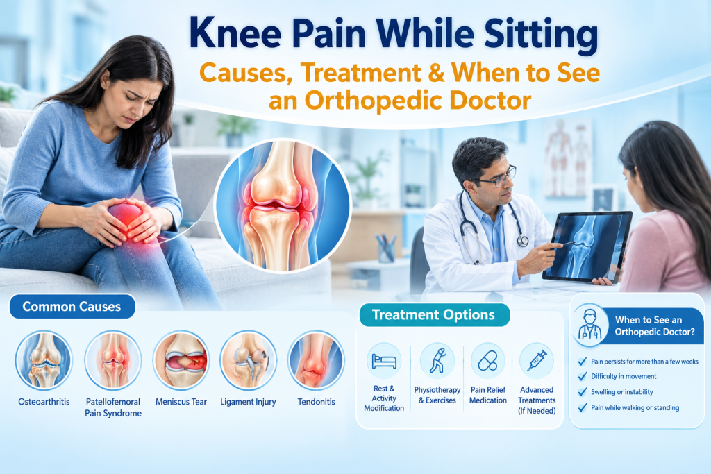 Knee Pain While Sitting: Causes, Treatment & When to See an Orthopedic Doctor