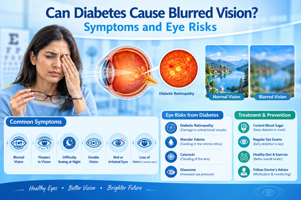 Can Diabetes Cause Blurred Vision? Symptoms and Eye Risks